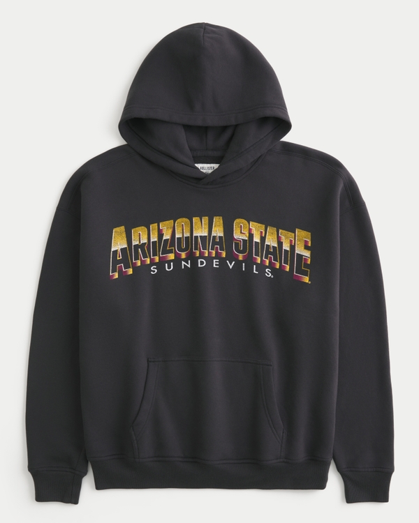 Boxy Arizona State University Sun Devils Graphic Hoodie