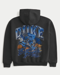 Boxy Duke University Blue Devils Graphic Hoodie