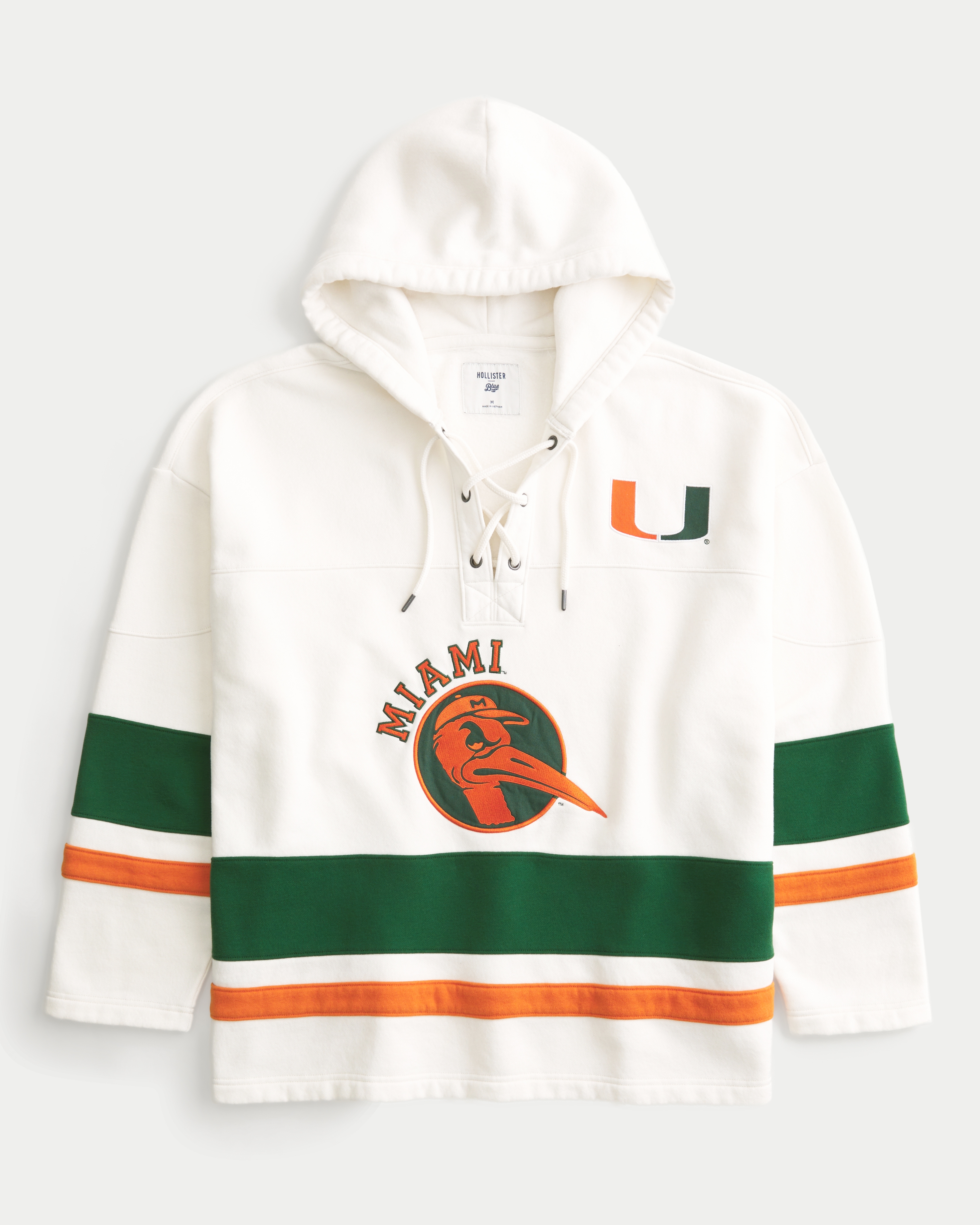 University of Miami Hurricanes Graphic Hockey Jersey Hoodie