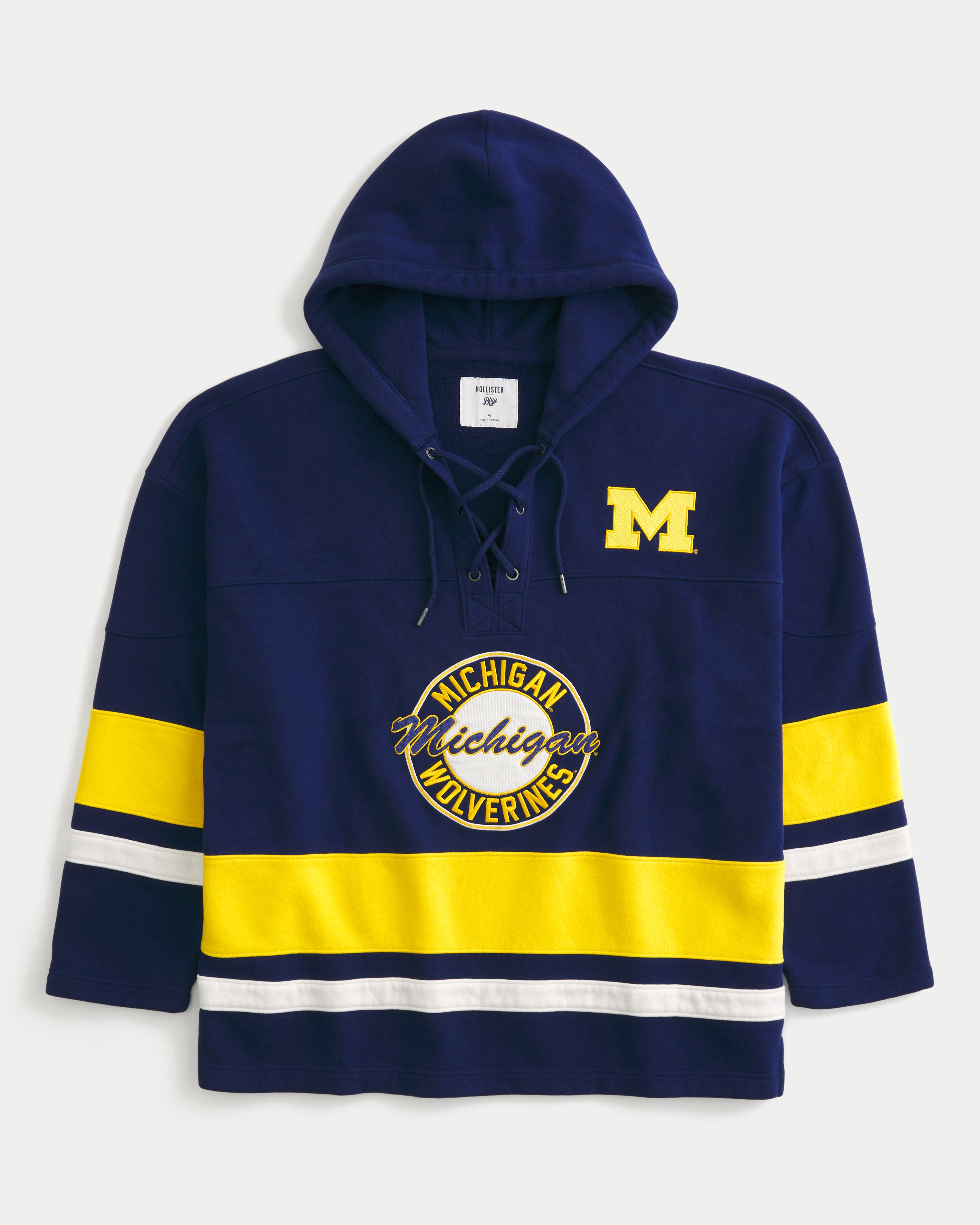 University of Michigan Wolverines Graphic Hockey Jersey Hoodie