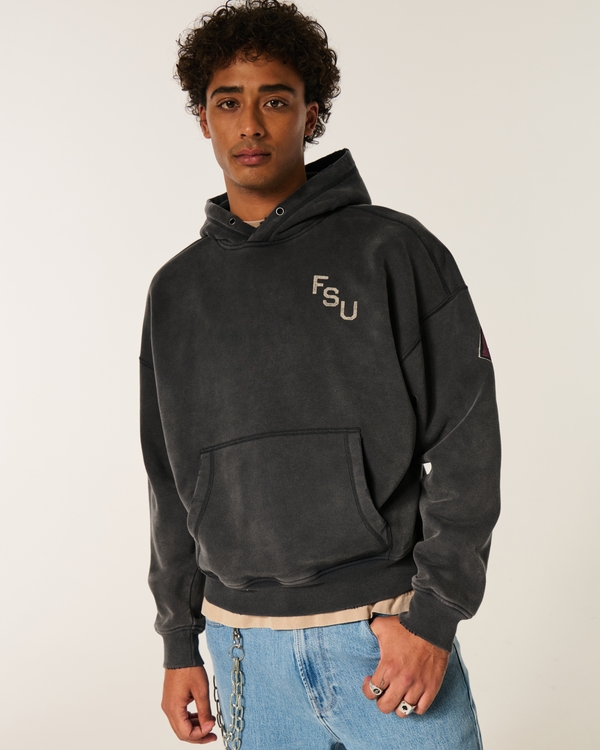 Boxy Florida State University Seminoles Graphic Hoodie