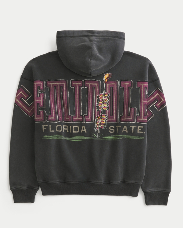 Boxy Florida State University Seminoles Graphic Hoodie