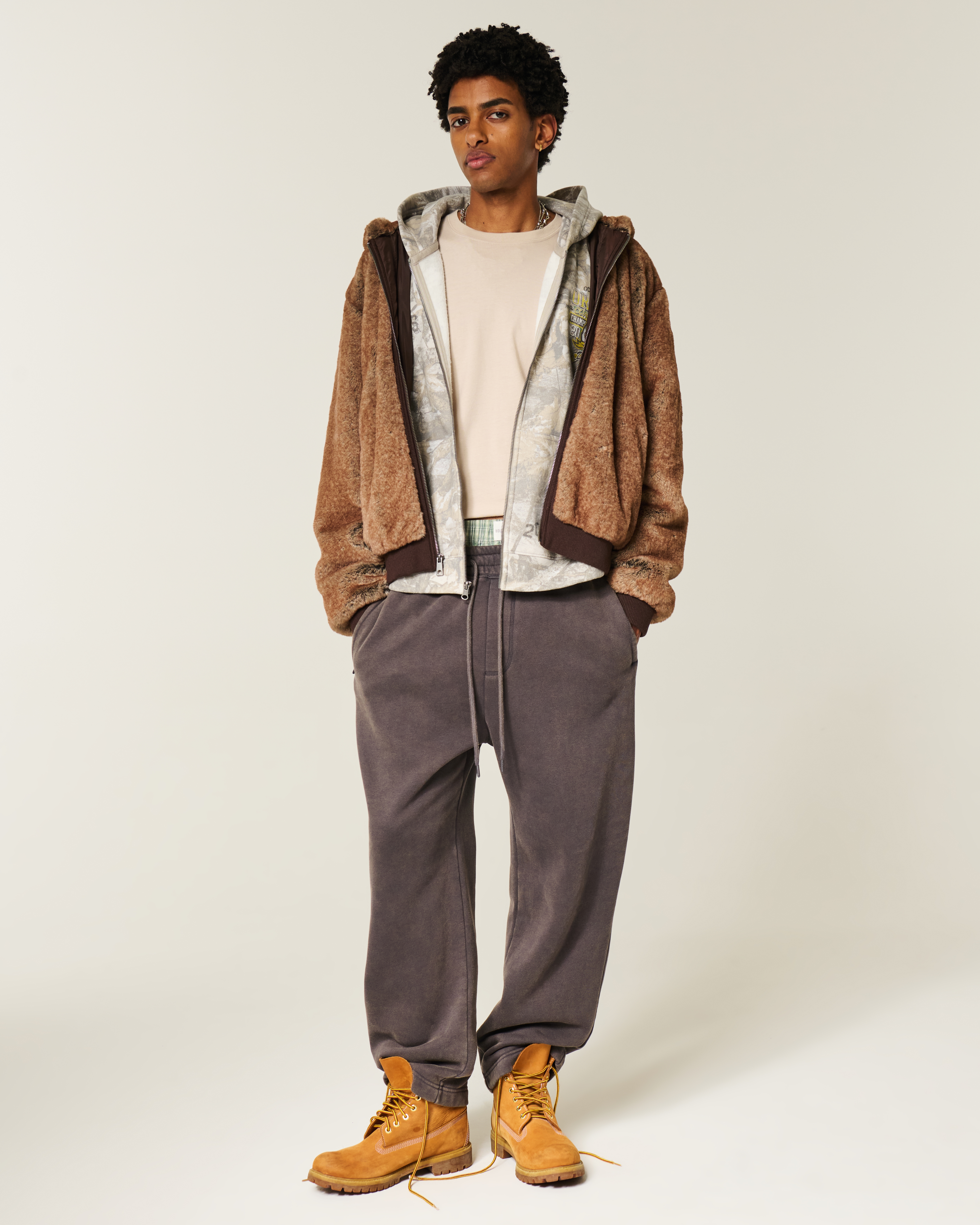 Boxy Zip-Up University of Oregon Ducks Graphic Camo Hoodie