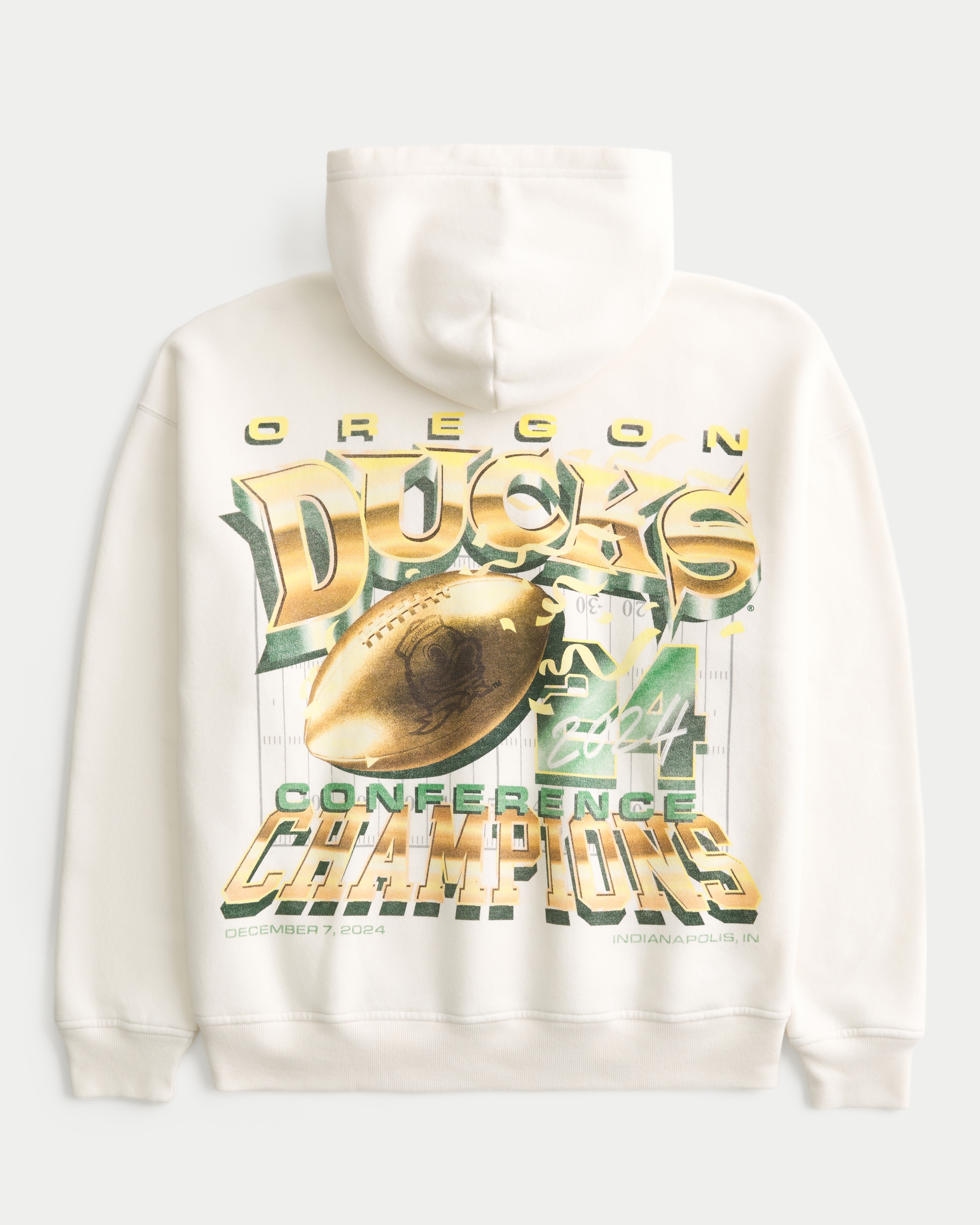 Boxy University of Oregon Ducks Graphic Hoodie