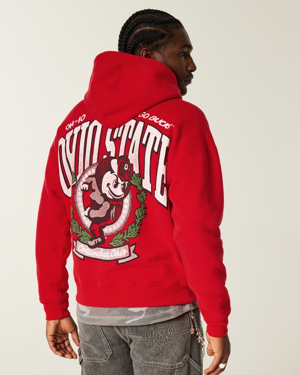 Boxy The Ohio State University Buckeyes Graphic Hoodie