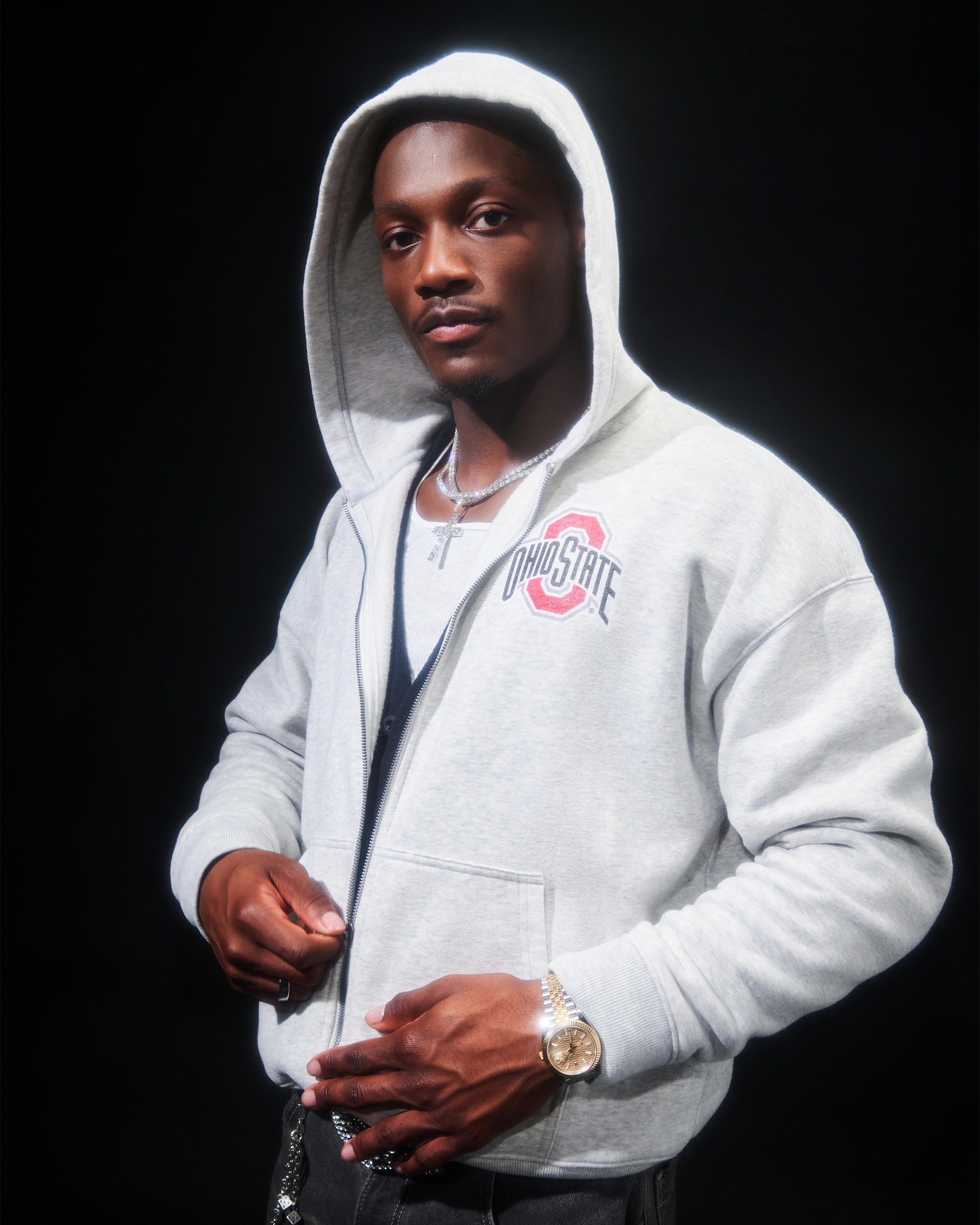 Boxy Zip-Up The Ohio State University Buckeyes Graphic Hoodie