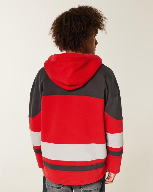 The Ohio State University Buckeyes Graphic Hockey Jersey Hoodie