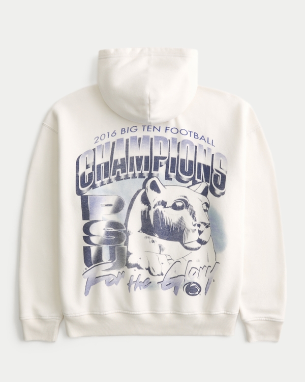 Boxy Penn State University Nittany Lions Graphic Hoodie