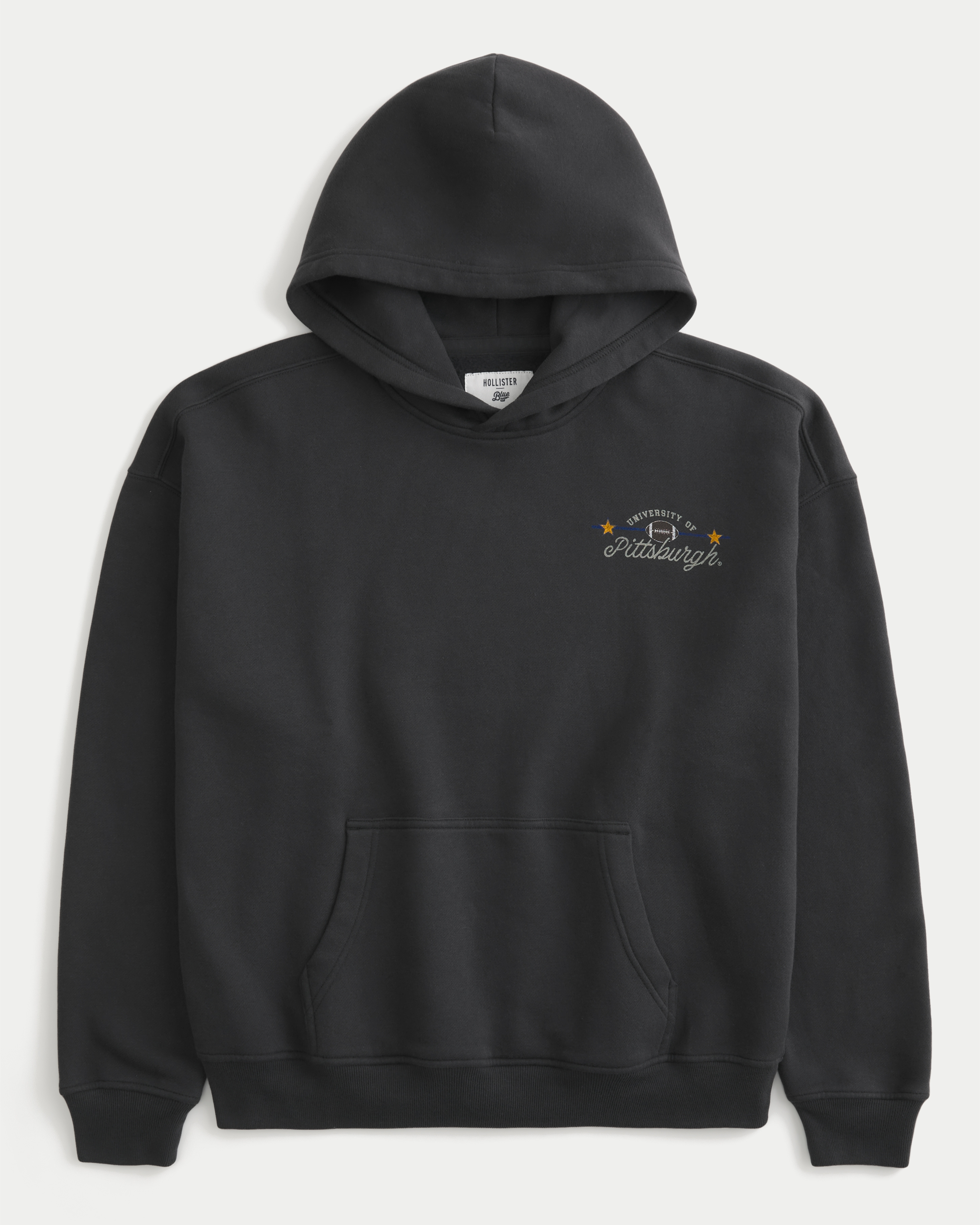 Boxy University of Pittsburgh Panthers Graphic Hoodie