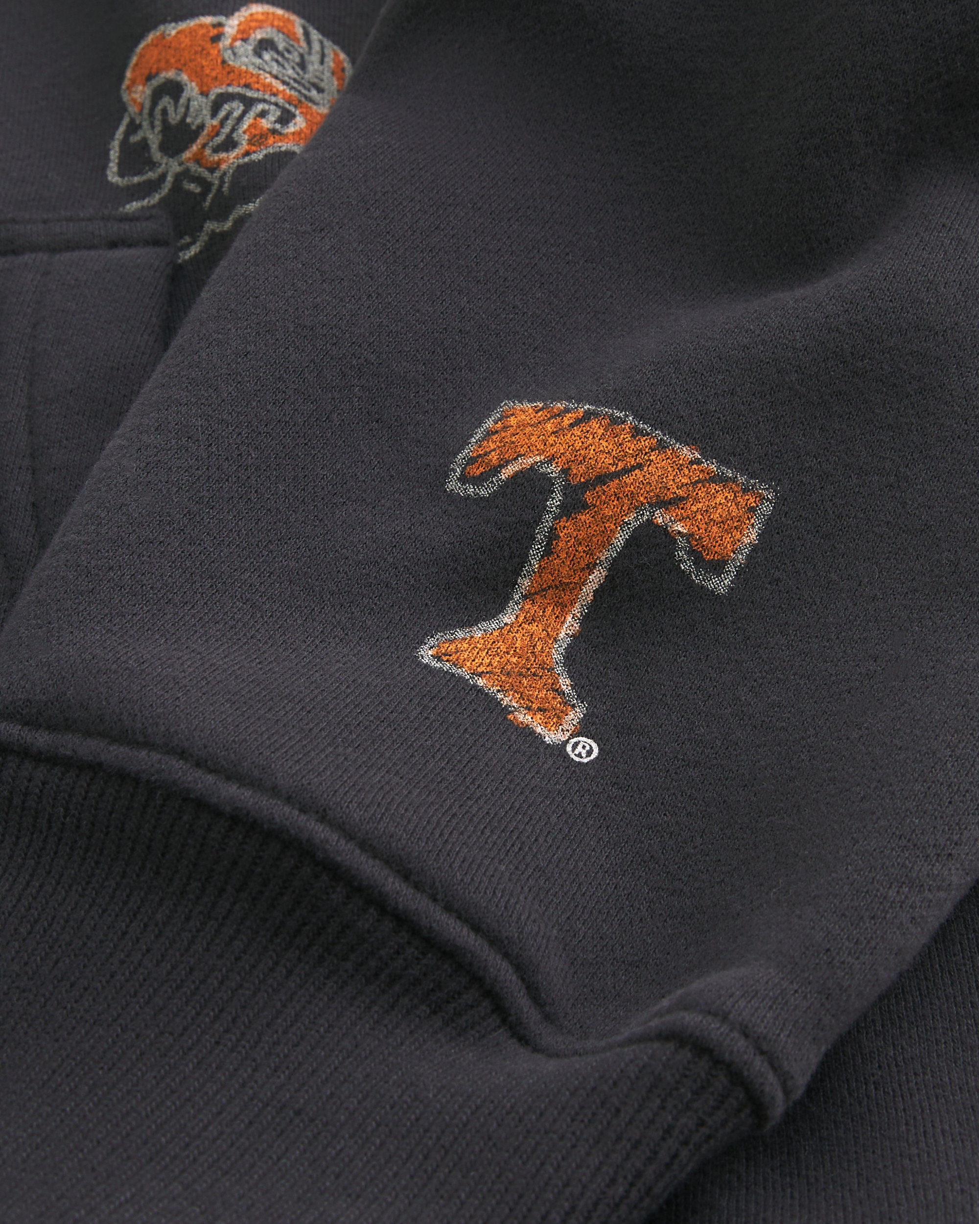 Boxy Zip-Up University of Tennessee Volunteers Graphic Hoodie