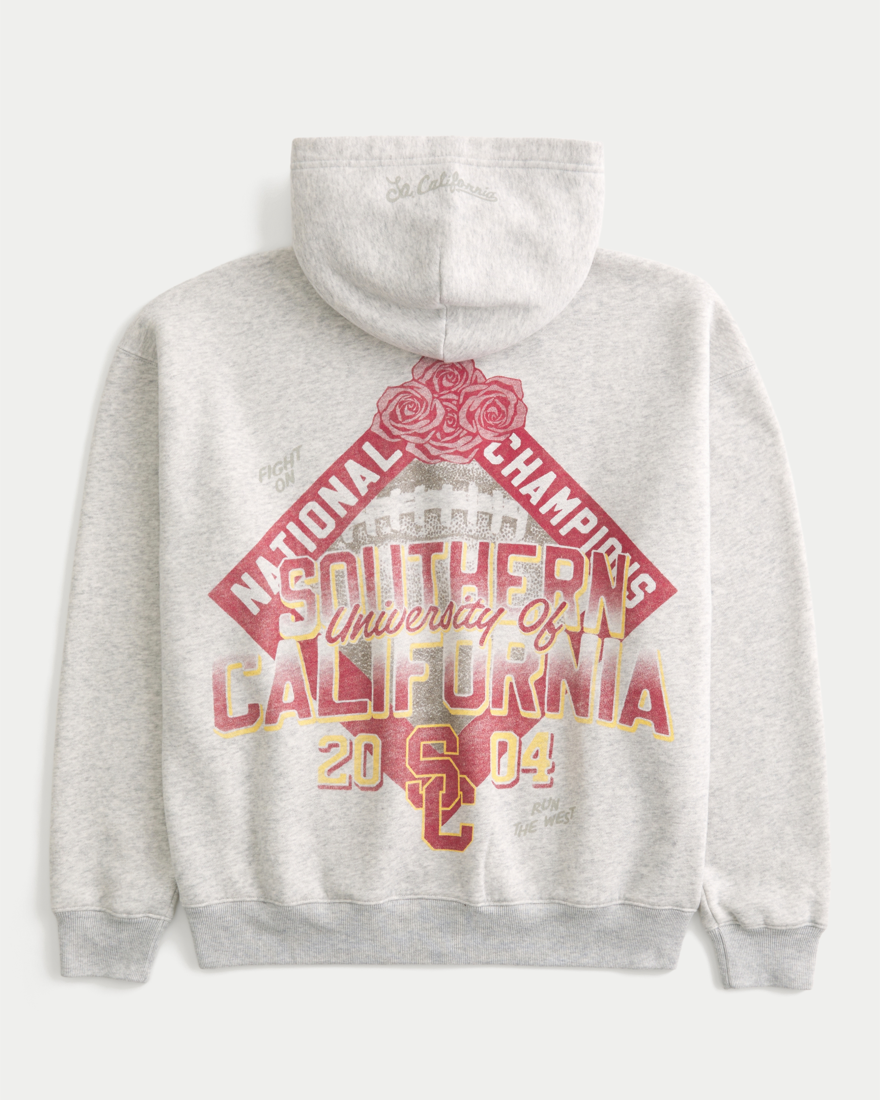 Boxy Zip-Up University of Southern California Trojans Graphic Hoodie