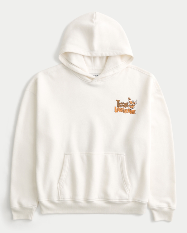 Boxy University of Texas at Austin Longhorns Graphic Hoodie