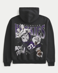 Boxy University of Washington Huskies Graphic Hoodie