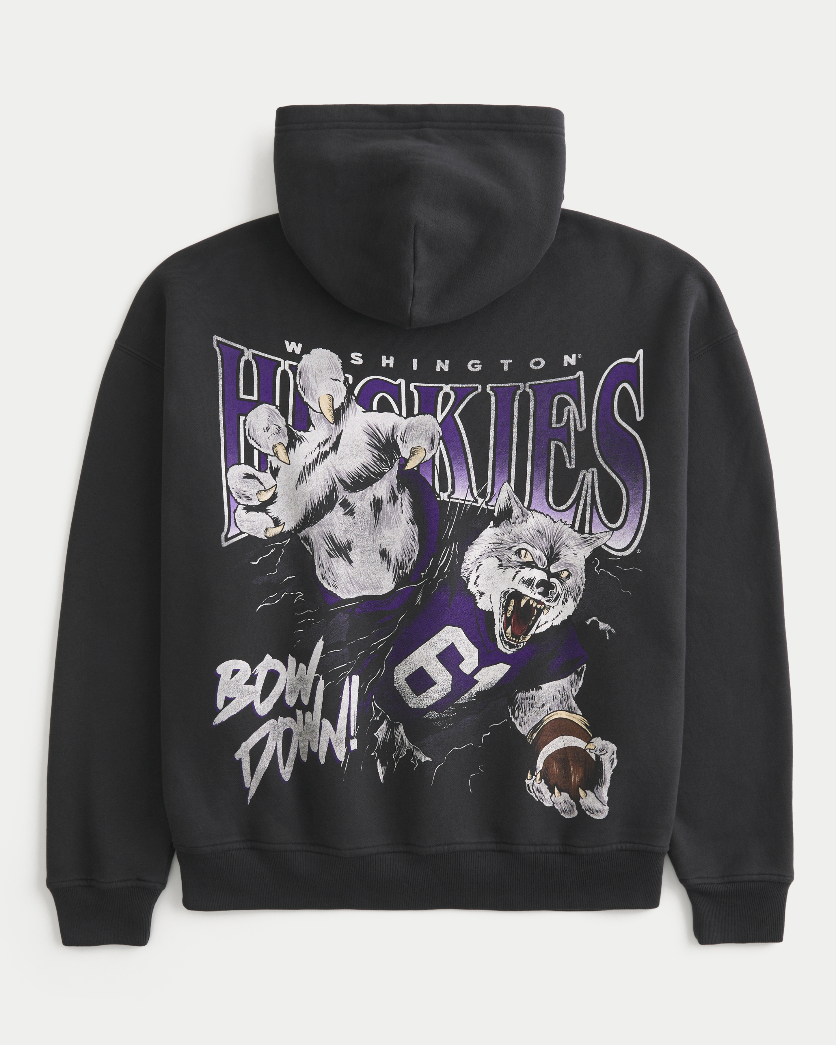 Boxy University of Washington Huskies Graphic Hoodie
