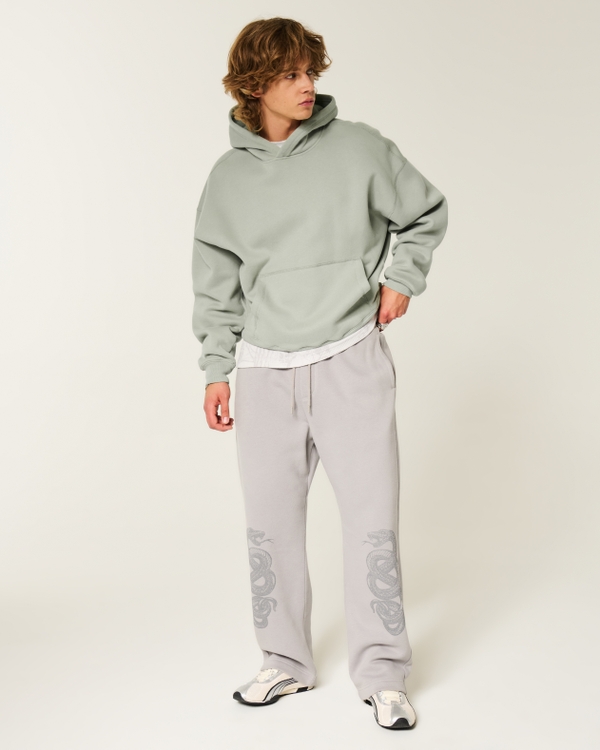 Baggy Cinch Hoodie, Sage view 2