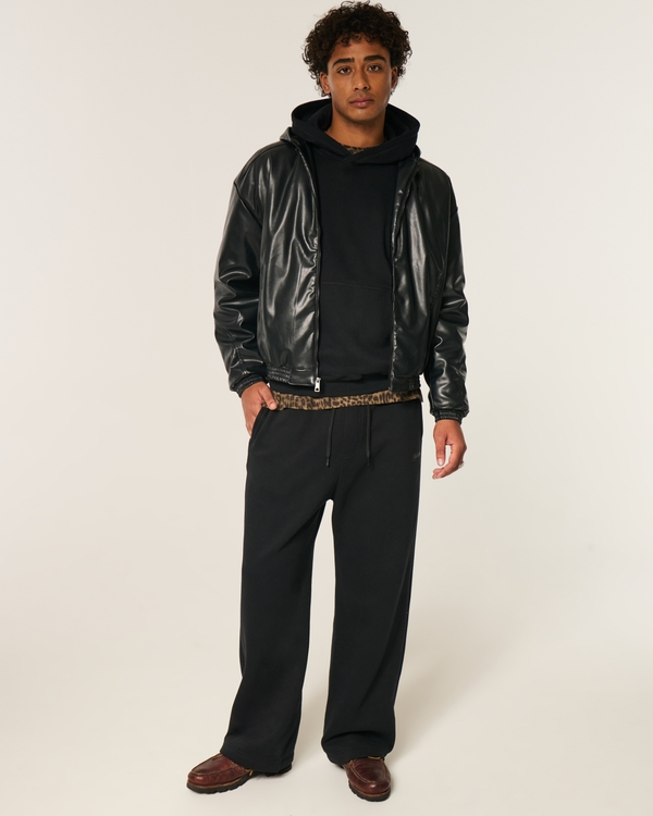 Baggy Cinch Hoodie, Black view 2