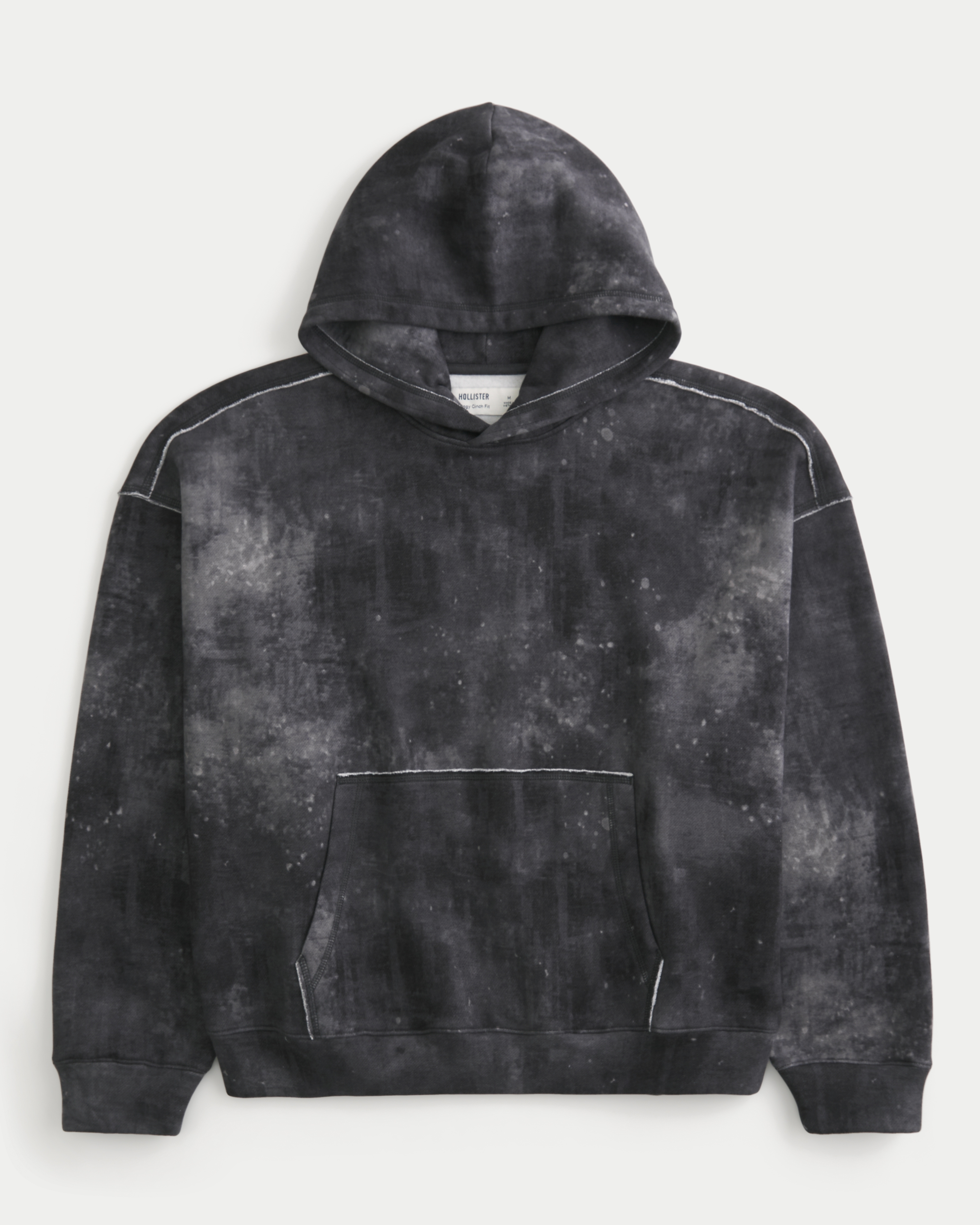 Baggy Cinch Star Applique Hoodie