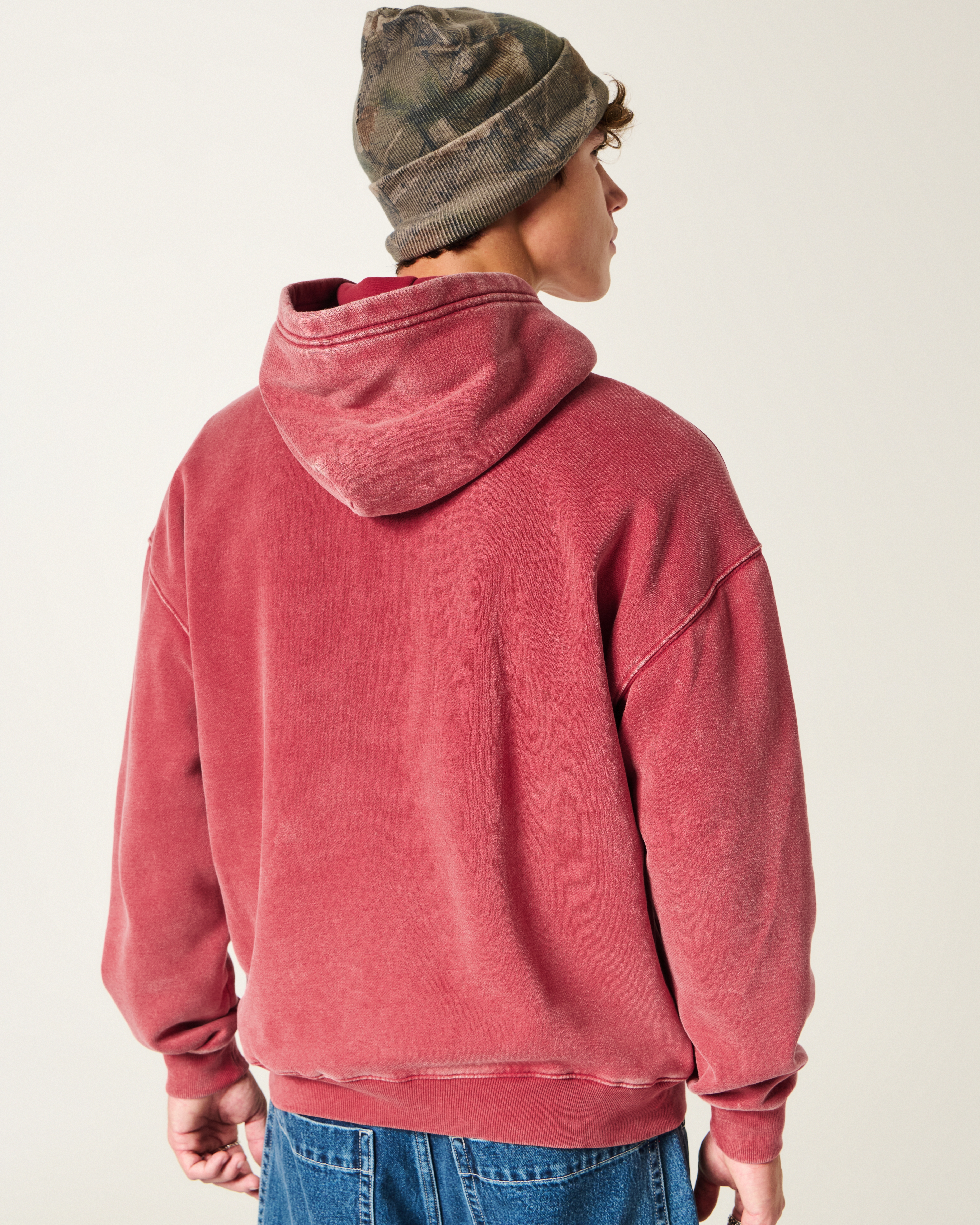 Boxy Number Graphic Hoodie