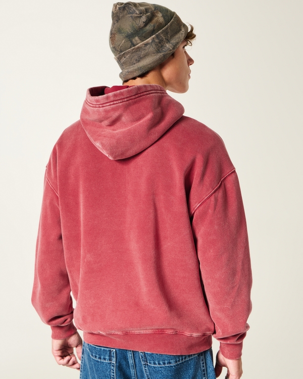 Boxy Number Graphic Hoodie