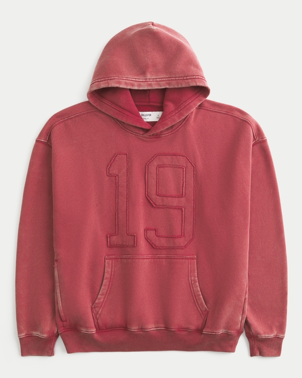 Boxy Number Graphic Hoodie