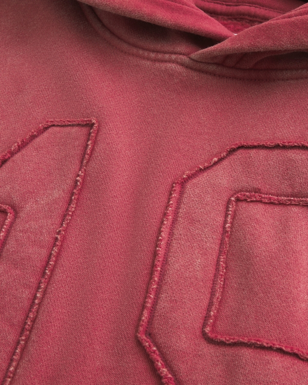 Boxy Number Graphic Hoodie