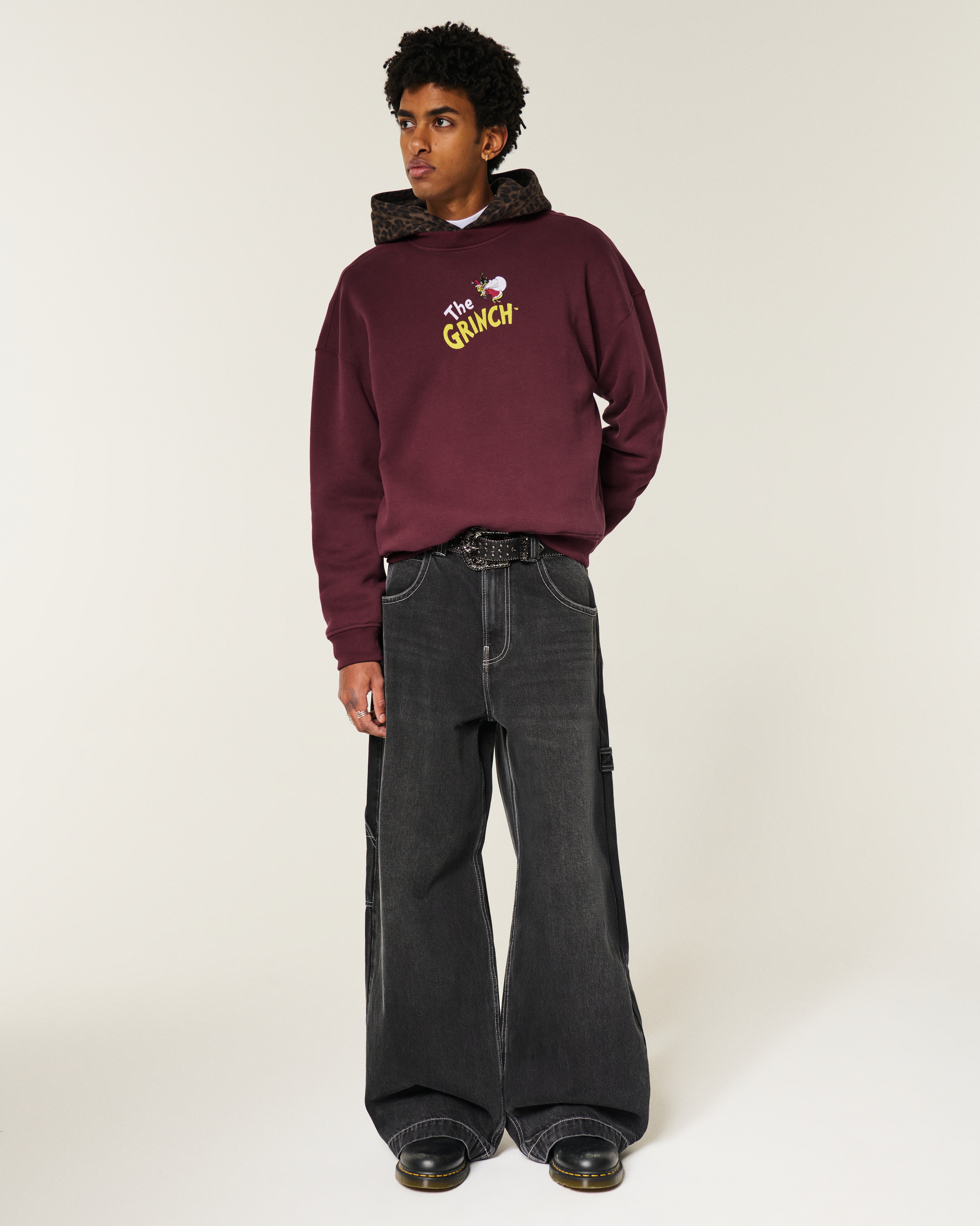 Boxy The Grinch Graphic Crew Sweatshirt