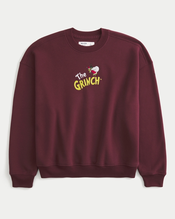 Boxy The Grinch Graphic Crew Sweatshirt