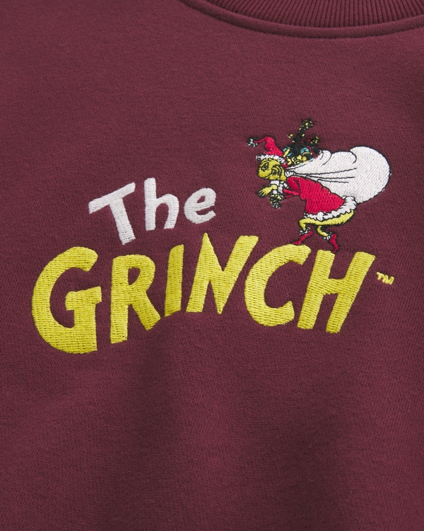 Boxy The Grinch Graphic Crew Sweatshirt