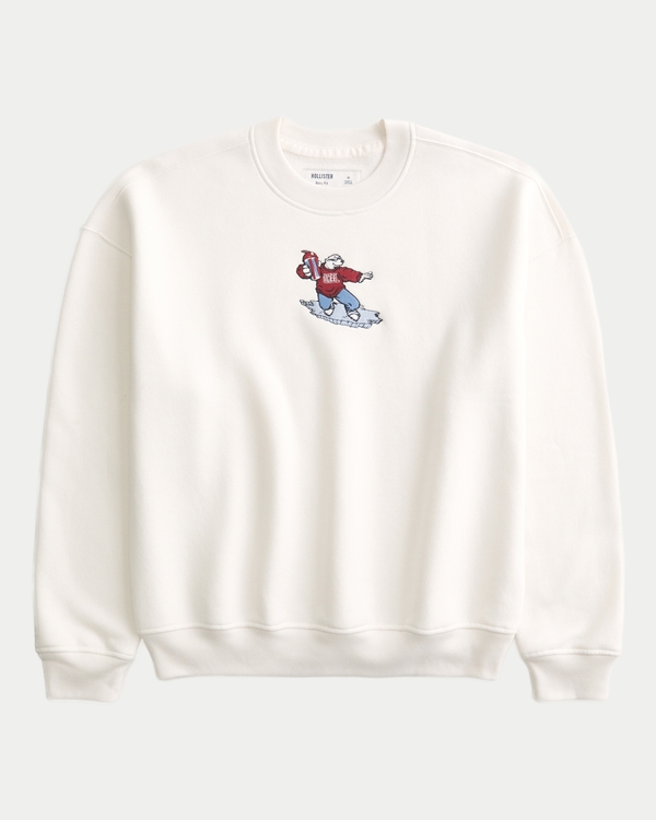 Boxy Icee Graphic Crew Sweatshirt