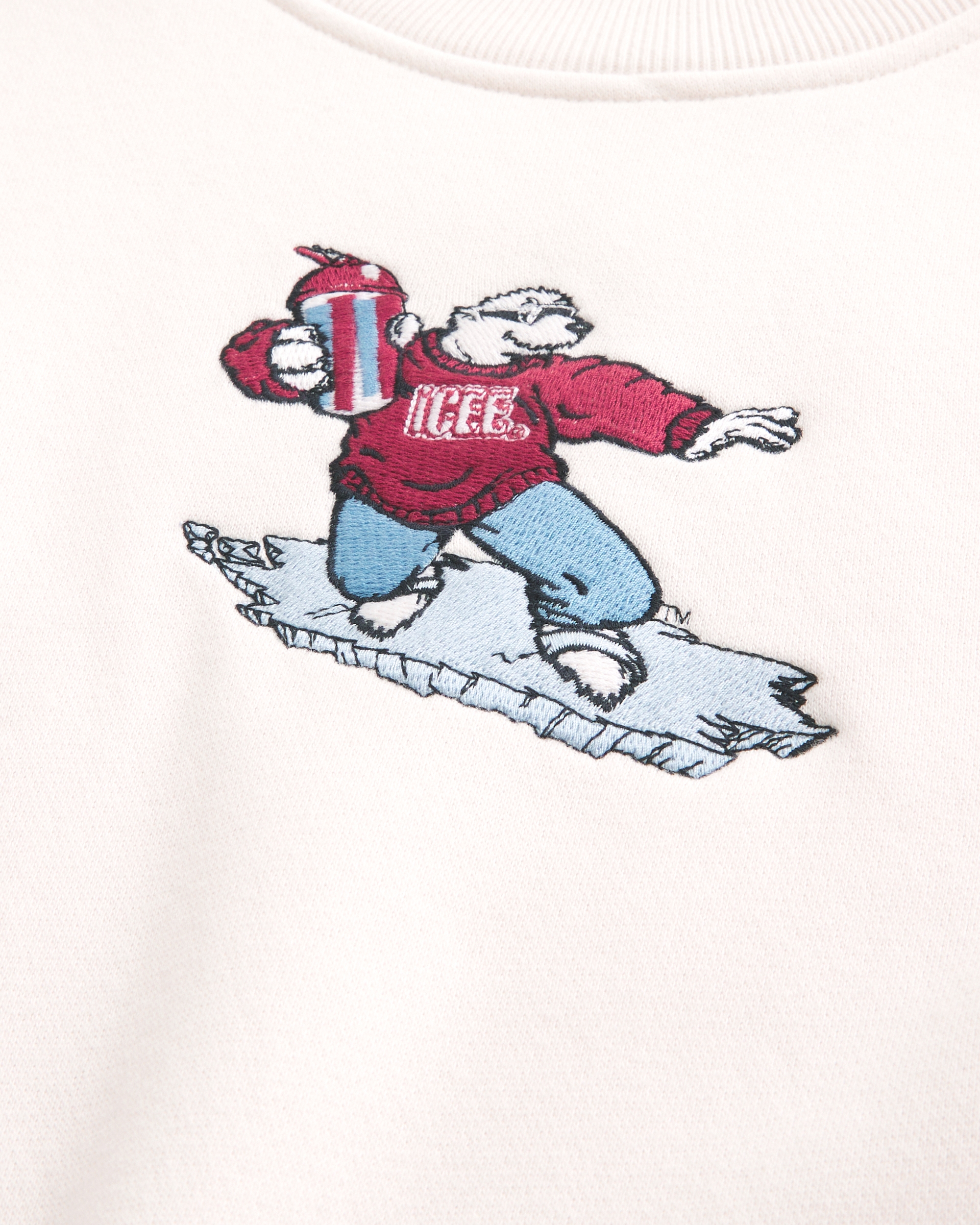 Boxy Icee Graphic Crew Sweatshirt