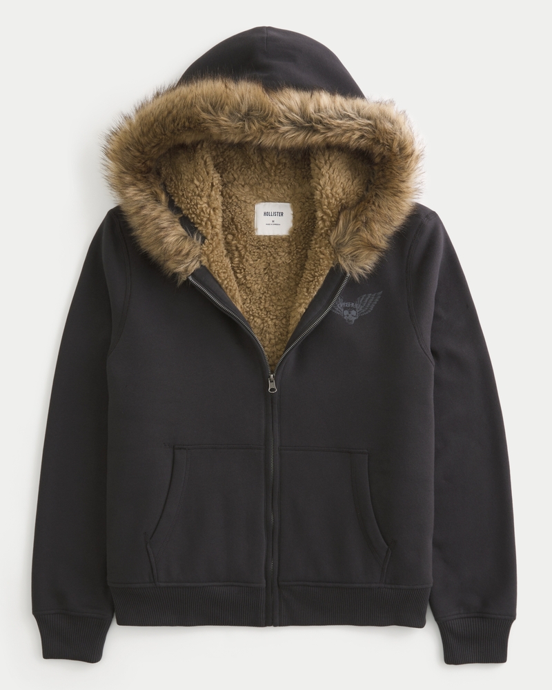 トップス jentlouis Fur Hood Zip Hoodie Fur Hood Zip Hoodie – Jent Louis