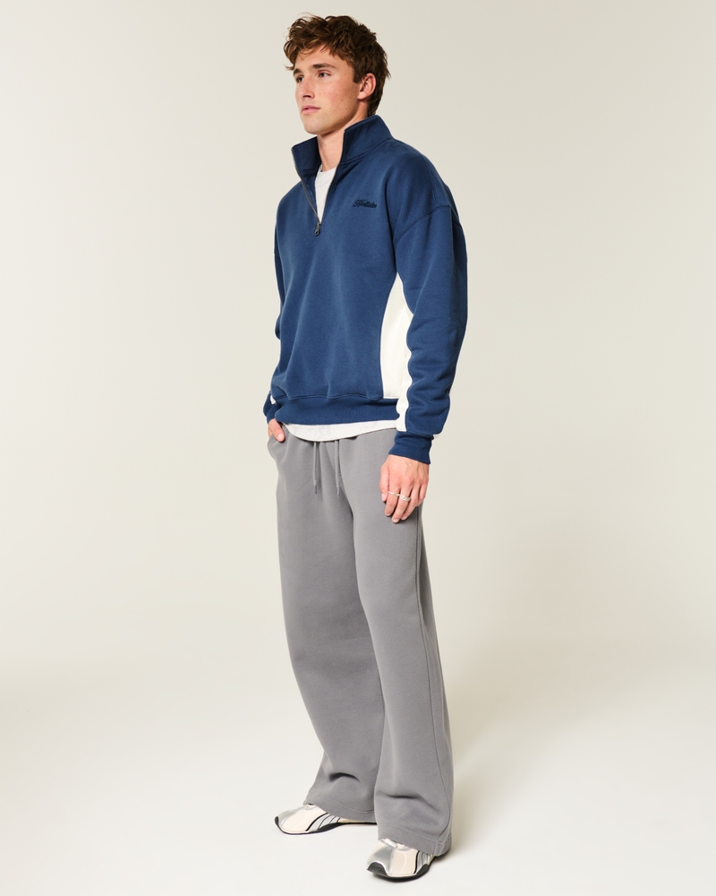 Boxy Logo Quarter-Zip Sweatshirt