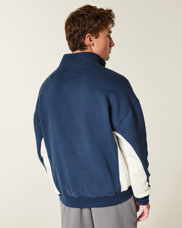 Boxy Logo Quarter-Zip Sweatshirt