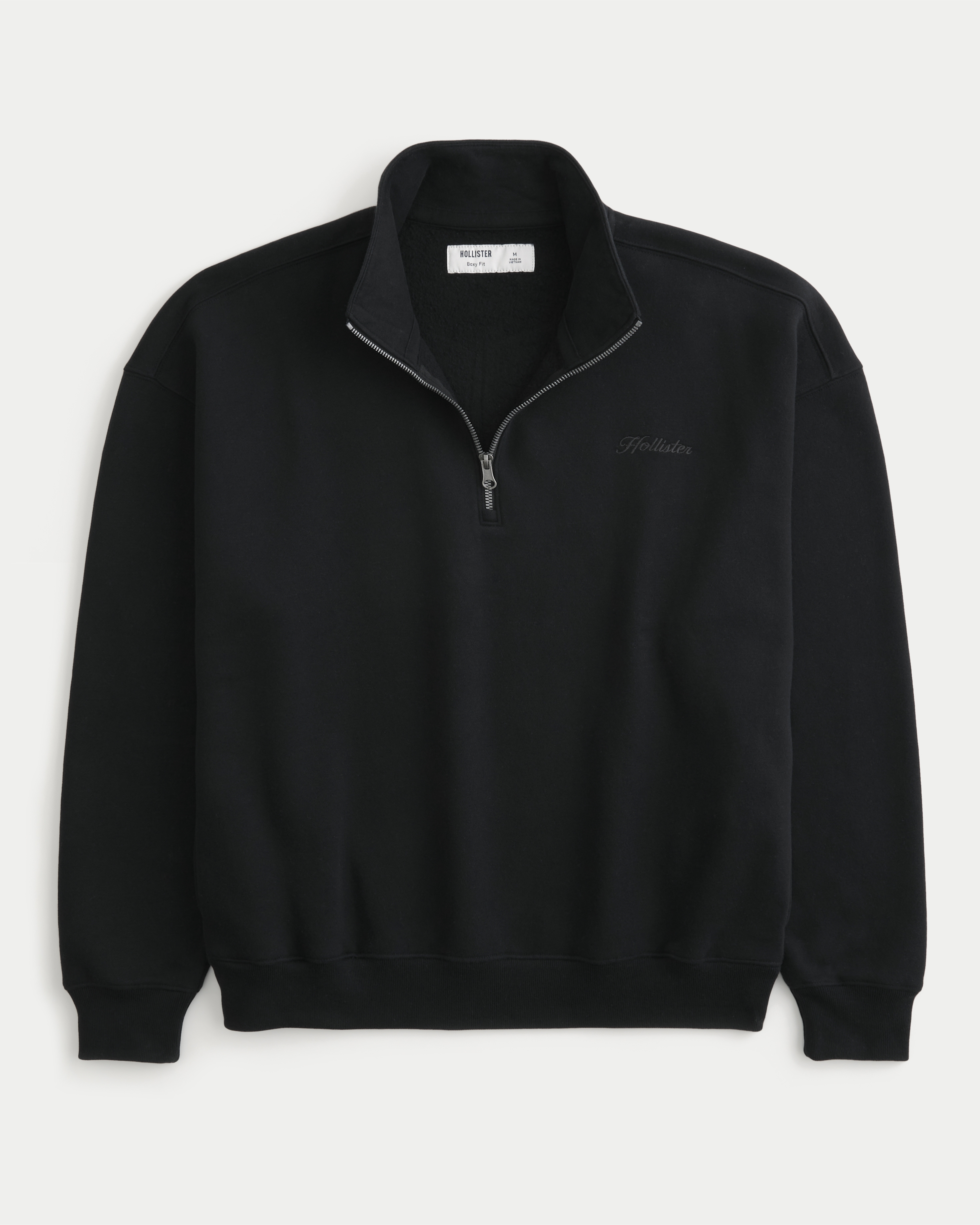 Boxy Logo Quarter-Zip Sweatshirt