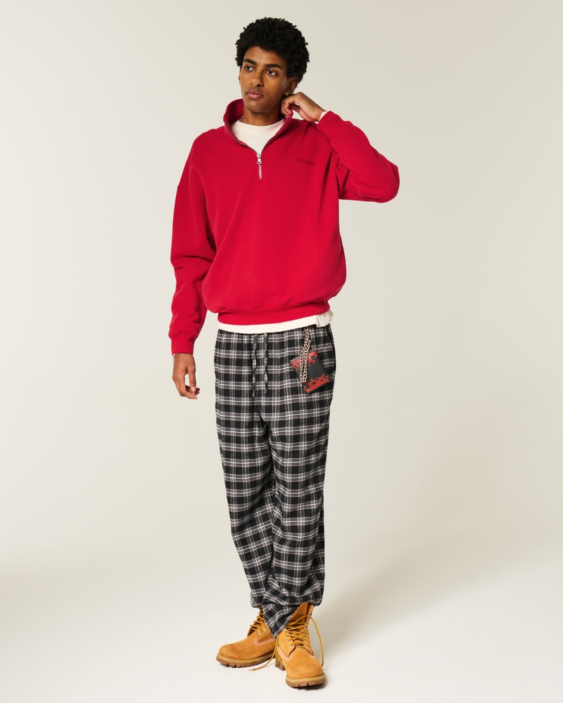 Boxy Logo Quarter-Zip Sweatshirt