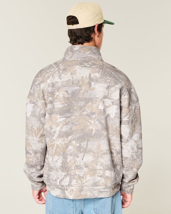 Boxy Logo Quarter-Zip Sweatshirt