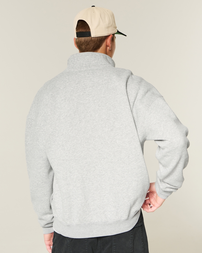 Boxy Logo Quarter-Zip Sweatshirt