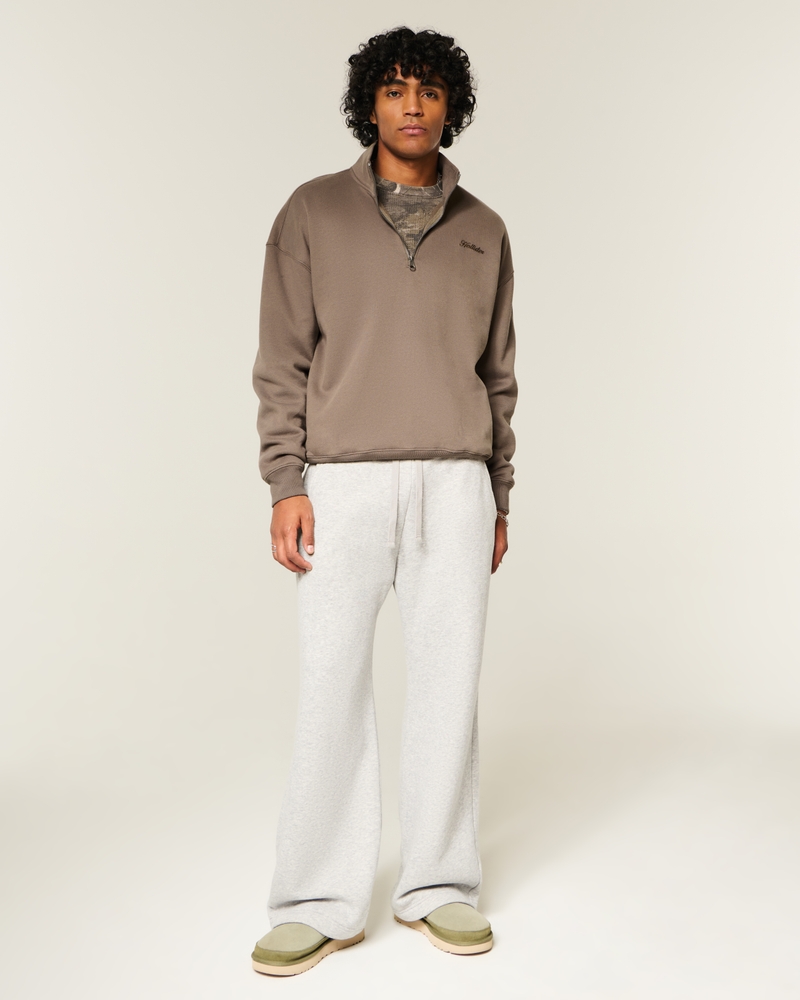 Boxy Logo Quarter-Zip Sweatshirt