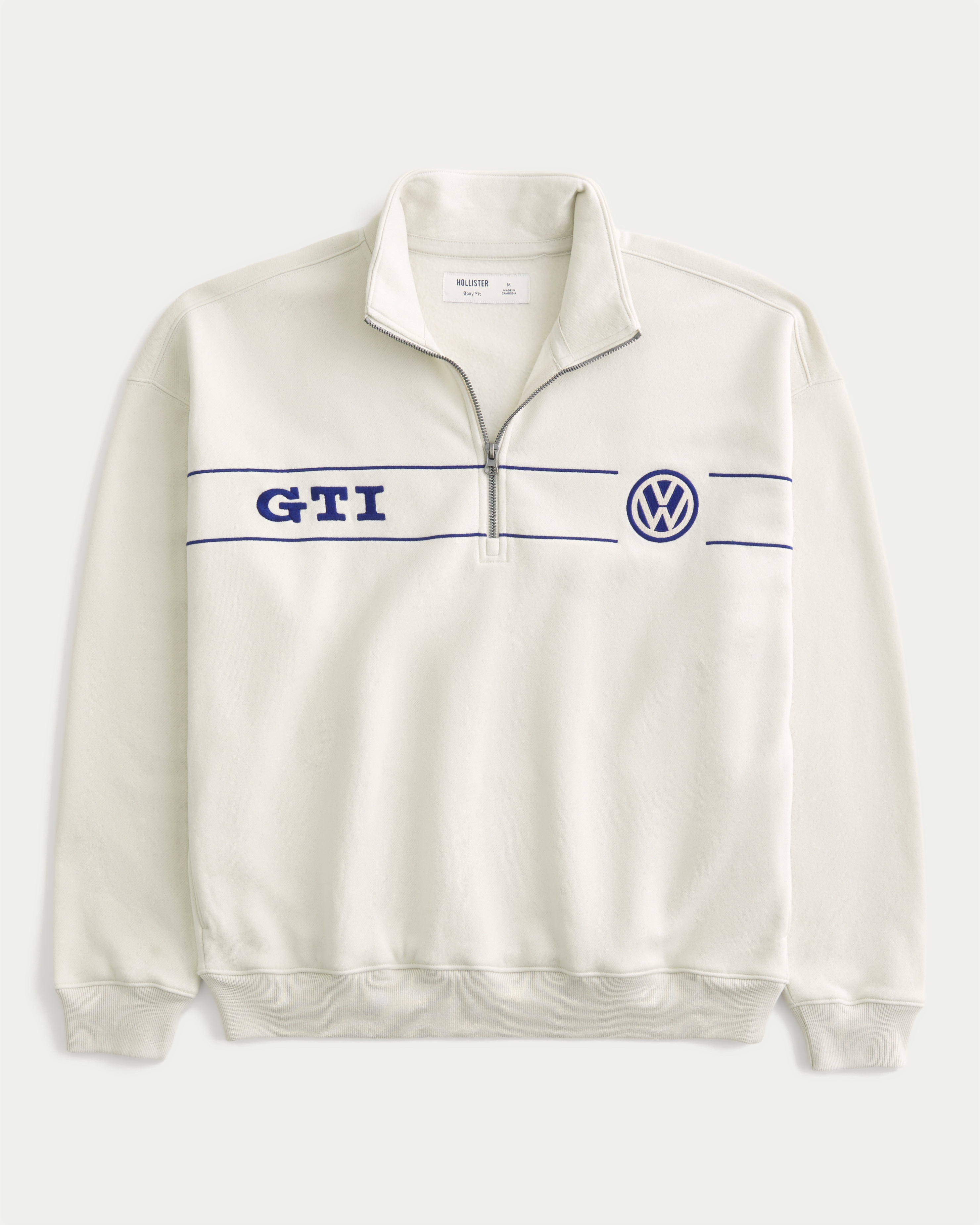 Boxy Half-Zip Volkswagen Graphic Sweatshirt