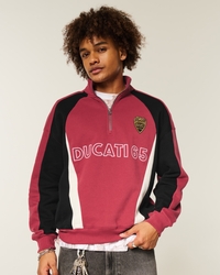 Boxy Half-Zip Ducati Graphic Sweatshirt