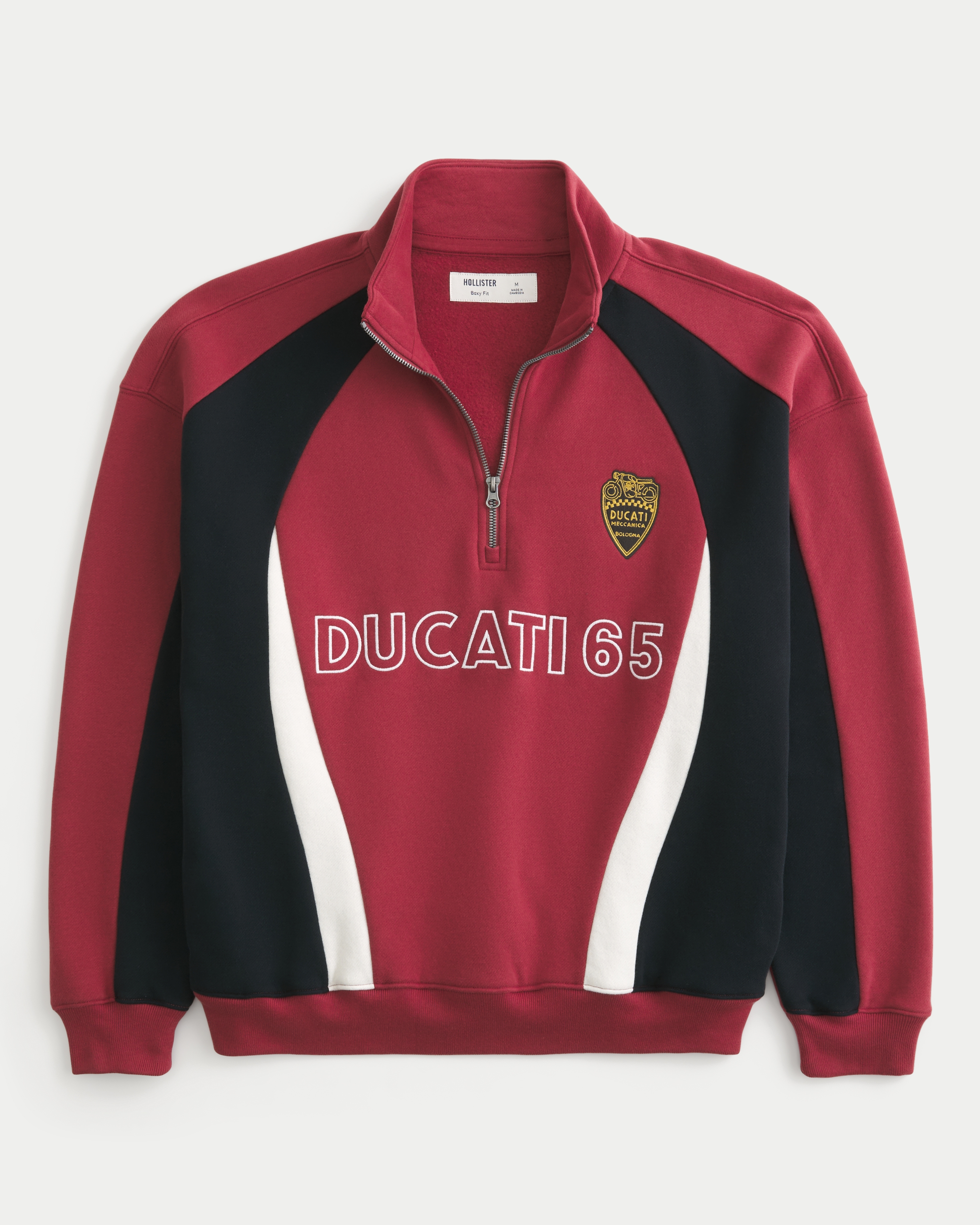 Boxy Half-Zip Ducati Graphic Sweatshirt