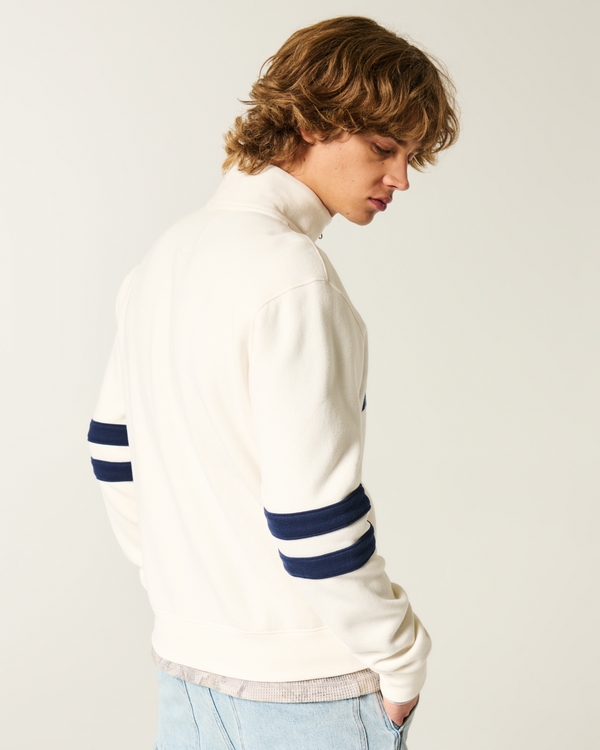 Boxy Half-Zip Argentina Graphic Sweatshirt