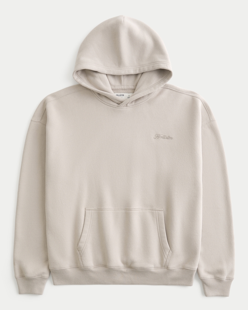 トップス OYSTER SILHOUETTE HOODIE Men's Boxy Logo Graphic Hoodie | Men's Tops | HollisterCo.ca