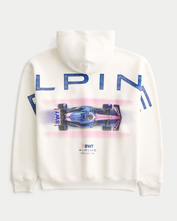 Boxy BWT Alpine Formula One Team Graphic Hoodie