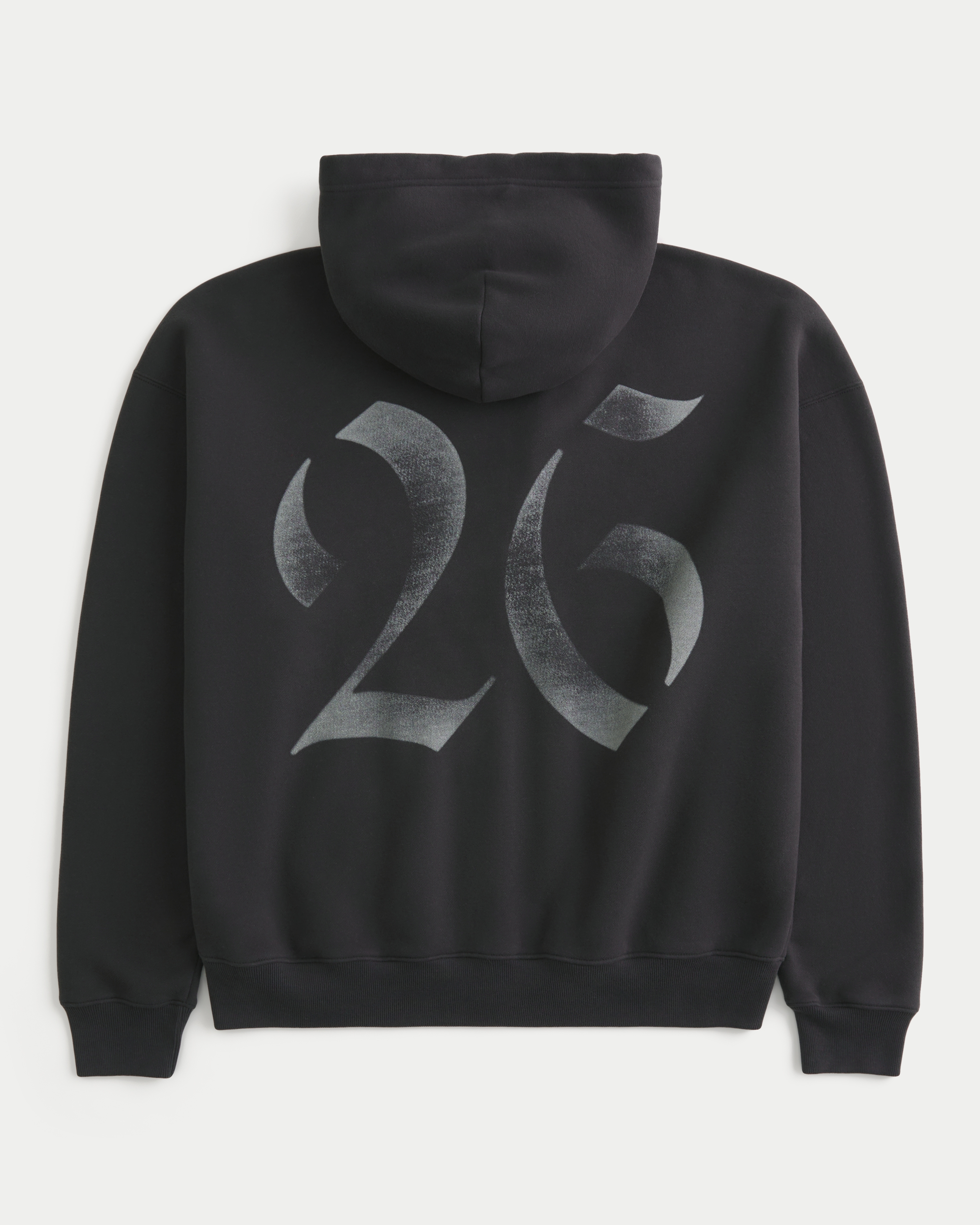 Boxy Class of 26 Graphic Zip-Up Hoodie