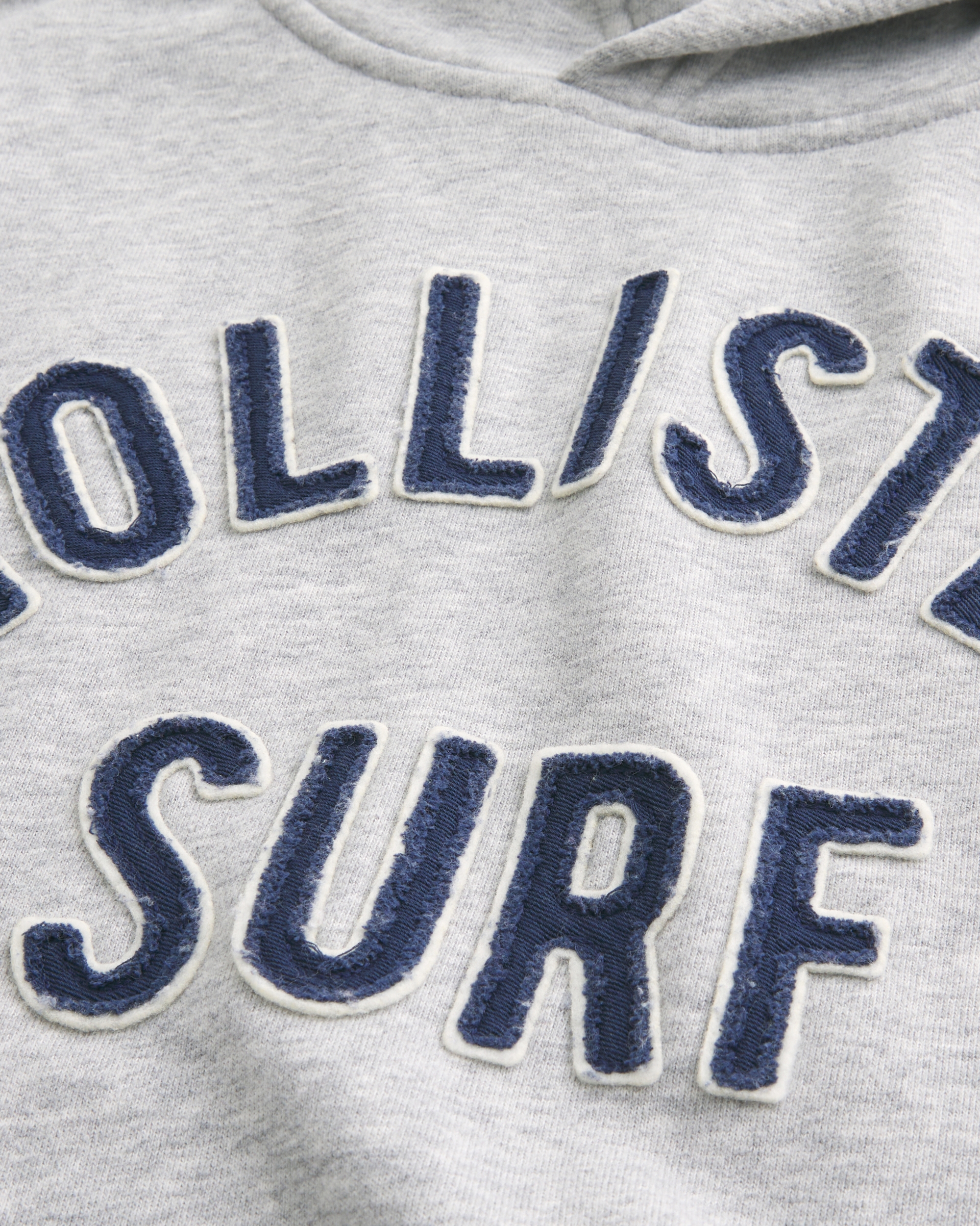 Boxy Terry Logo Graphic Hoodie