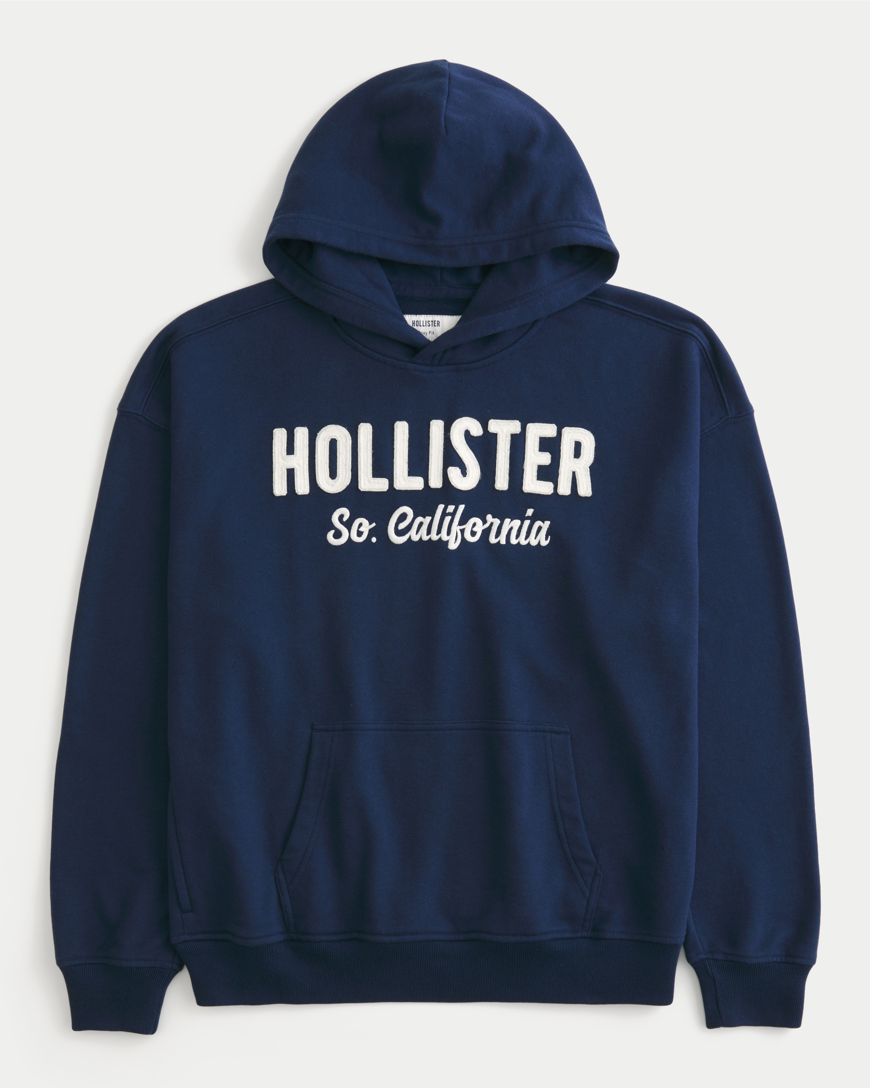 Boxy Terry Logo Graphic Hoodie