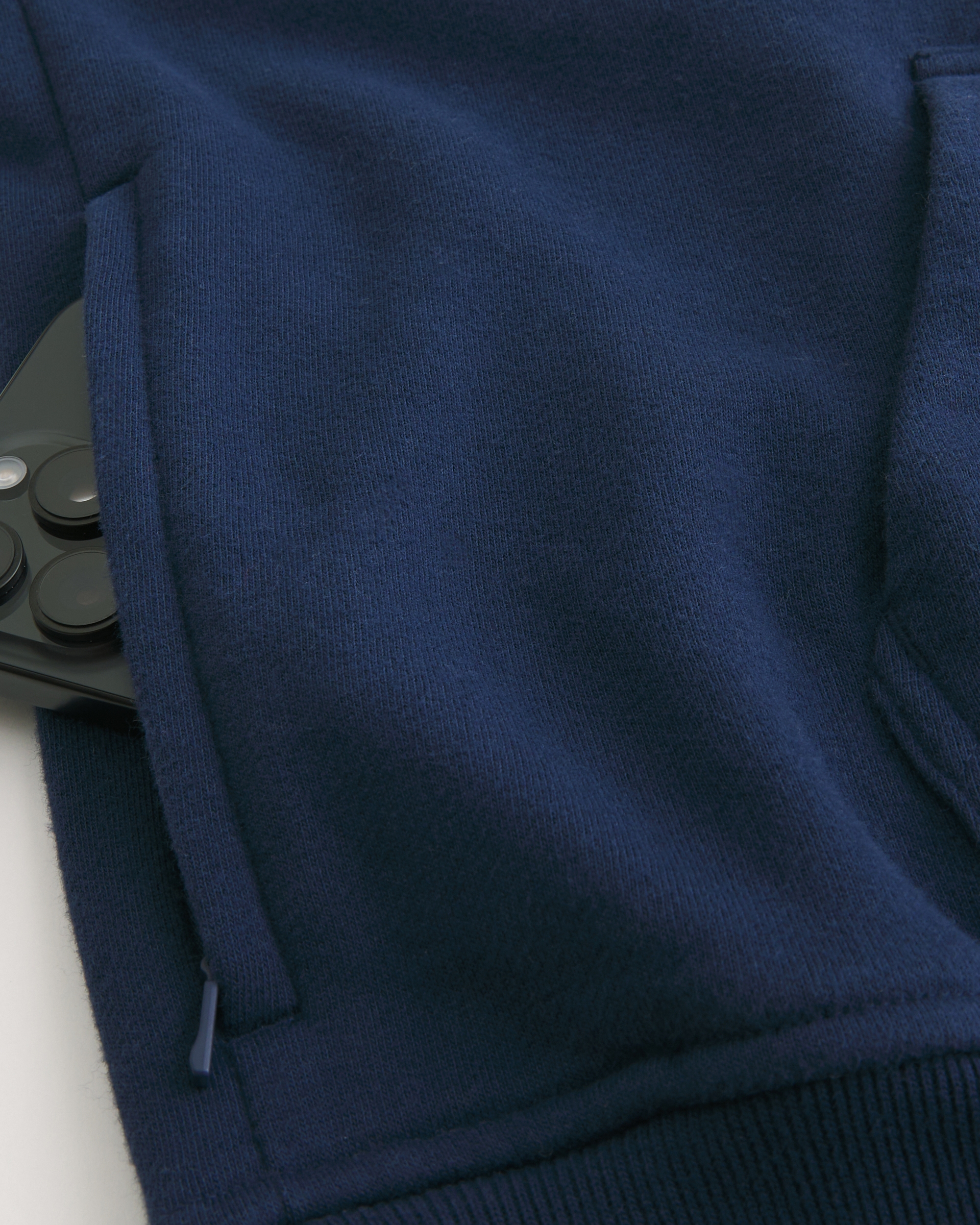 Boxy Terry Logo Graphic Hoodie