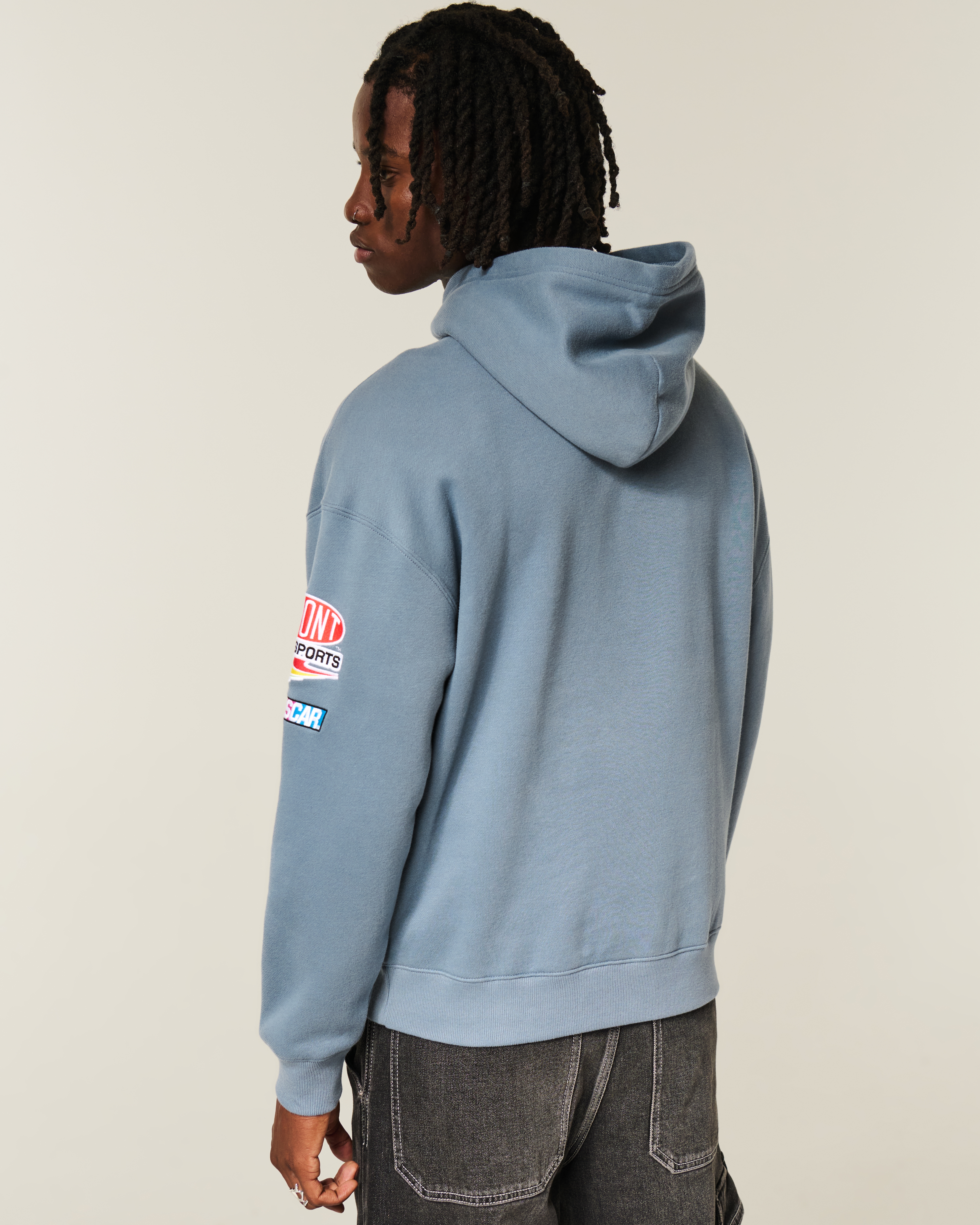 Boxy Zip-Up NASCAR Jeff Gordon Graphic Hoodie