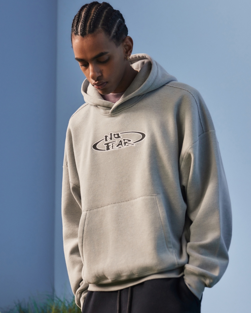 Herren Kastiger Hoodie mit 